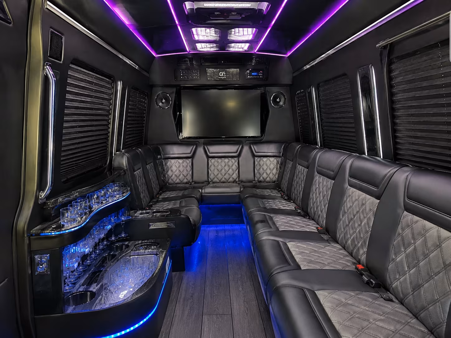 legacy high school prom transportation buses available