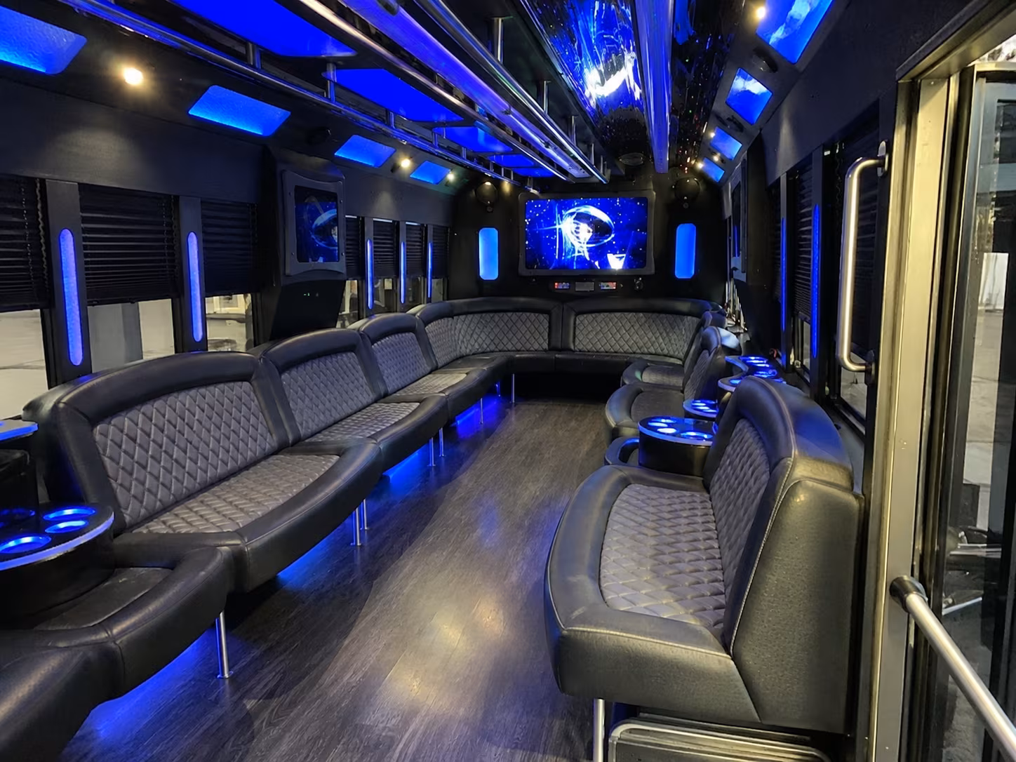 north las vegas 28 passenger party bus interior