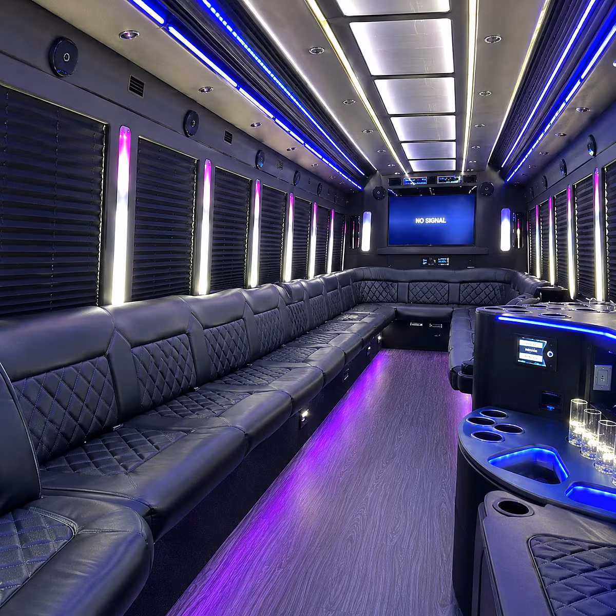north las vegas 30 passenger party bus inside