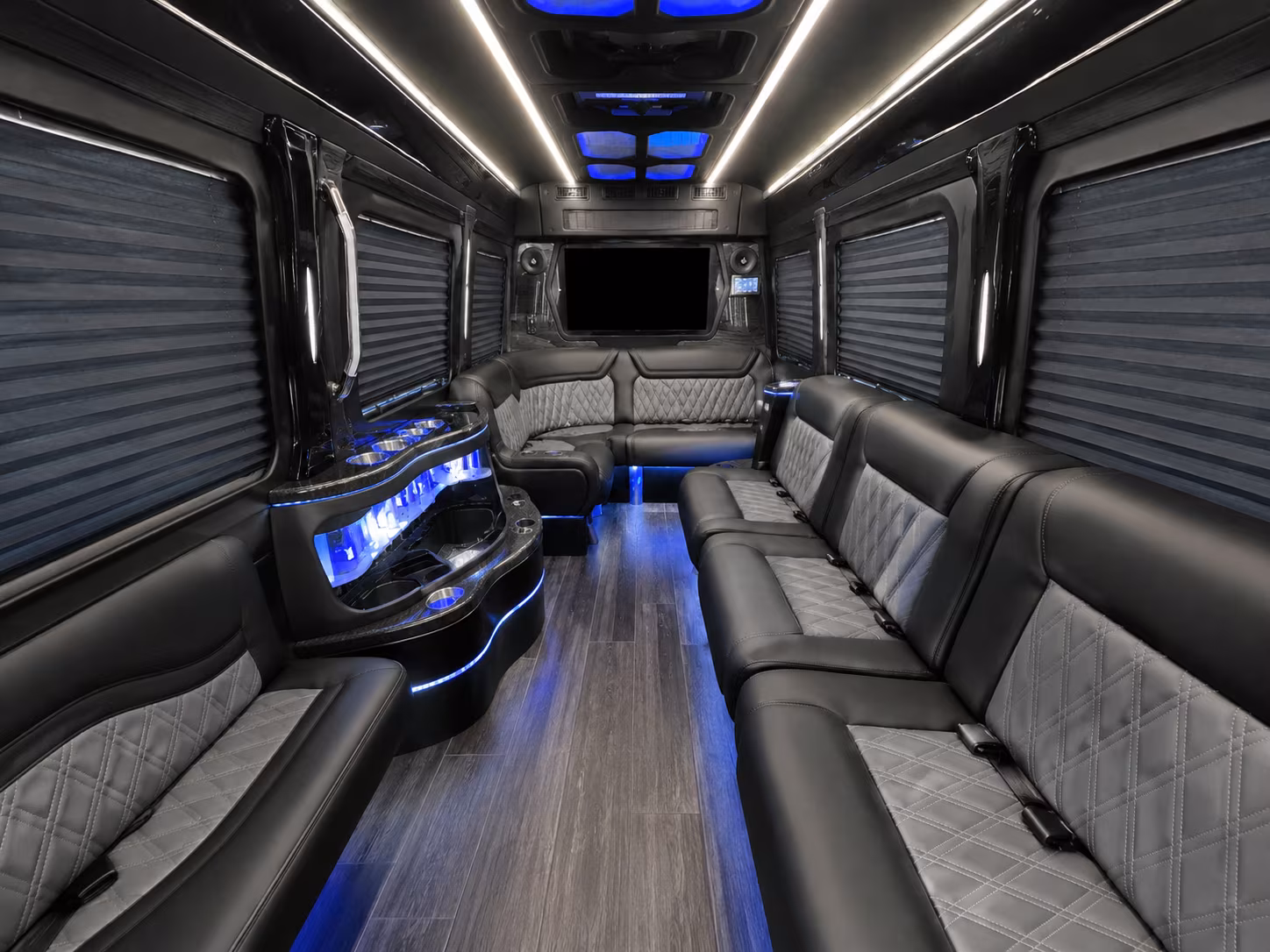 north las vegas 50 passenger party bus interior