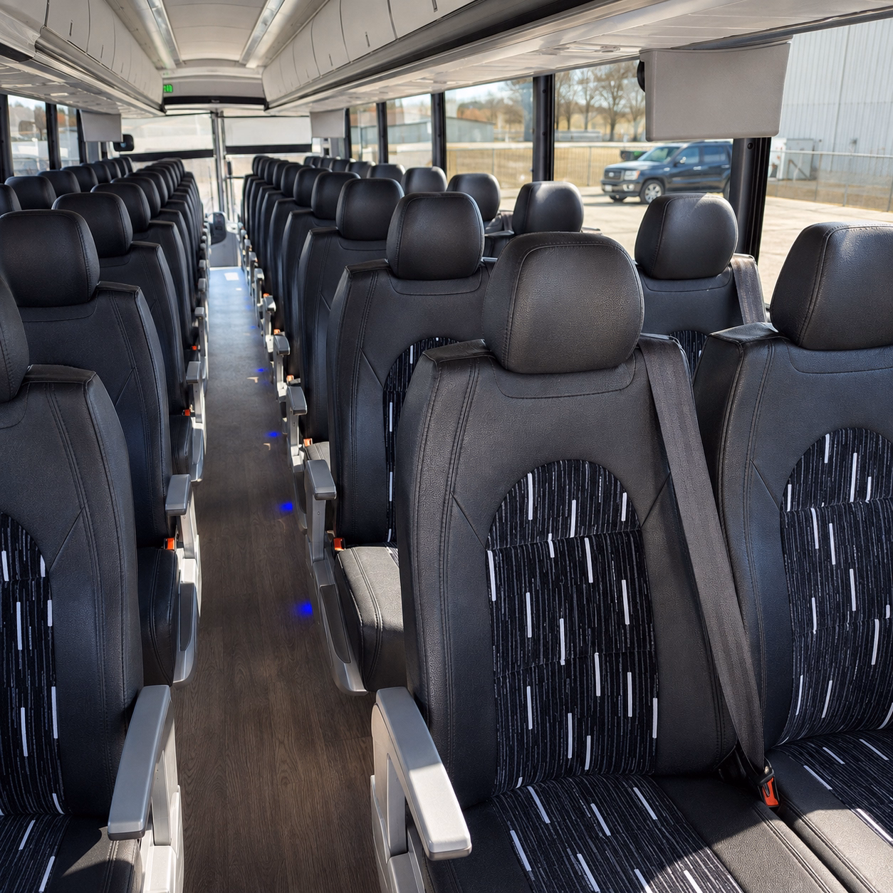 north las vegas charter bus rental interior