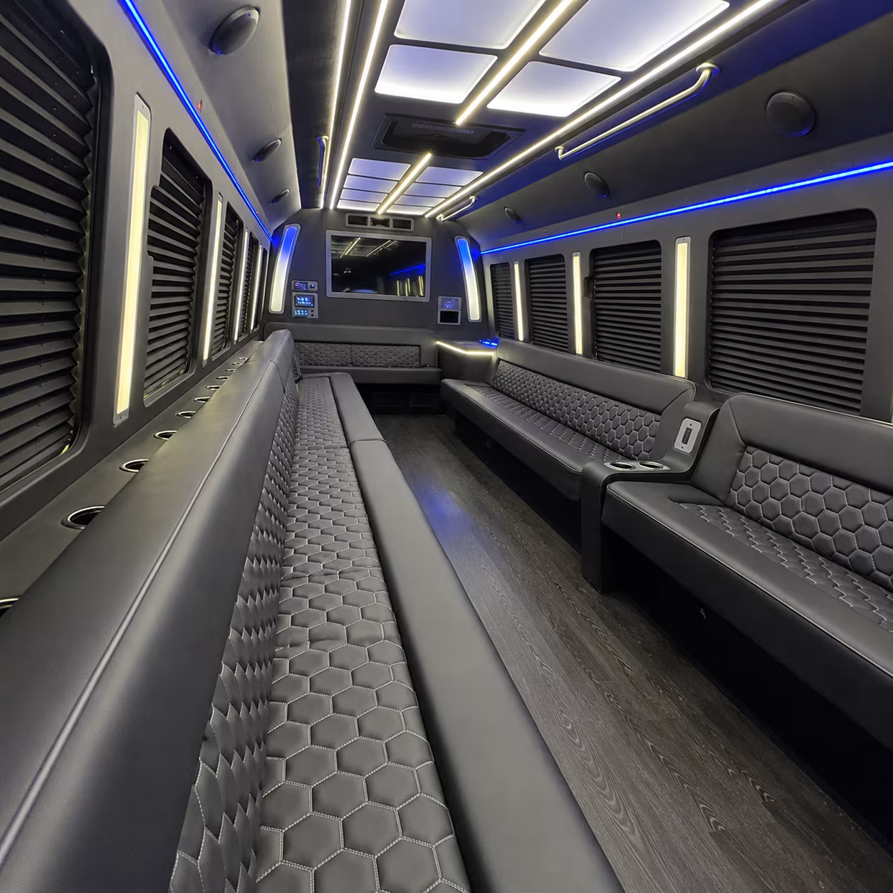 north las vegas party bus rental interior